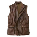 leather vest, gay leather vest, leather vest bdsm, bondage leather vest