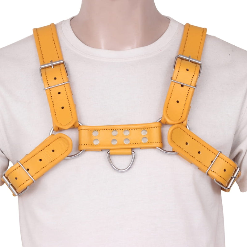 gay leather harness, adjustable leather harness, mens leather chest harness, leather d-ring harness, mens leather harness, gay mens leather harness