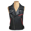leather vest, gay leather vest, leather vest bdsm, bondage leather vest, Leather Sleeveless Vest