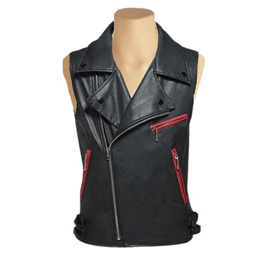 Heavy Duty Mens Leather Vest