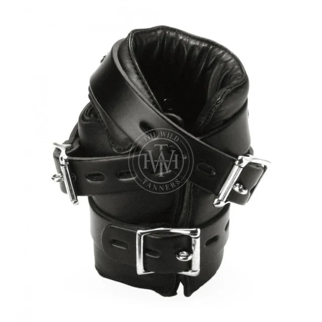 Premium fur-lined leather bondage suspension cuffs, view 2