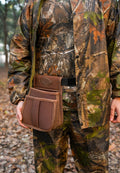 cartridge bag, canvas cartridge bag, cartridge bag with leather piping