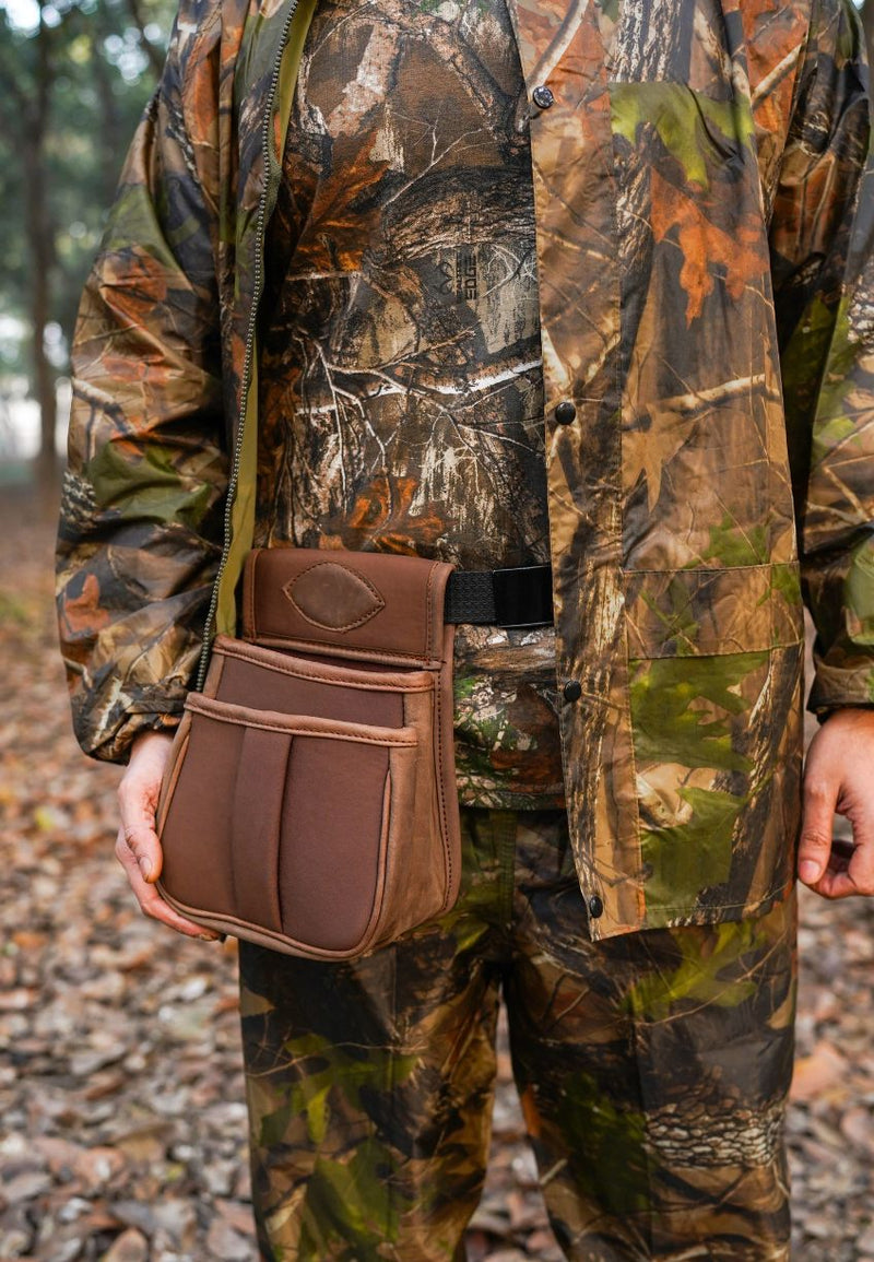 cartridge bag, canvas cartridge bag, cartridge bag with leather piping