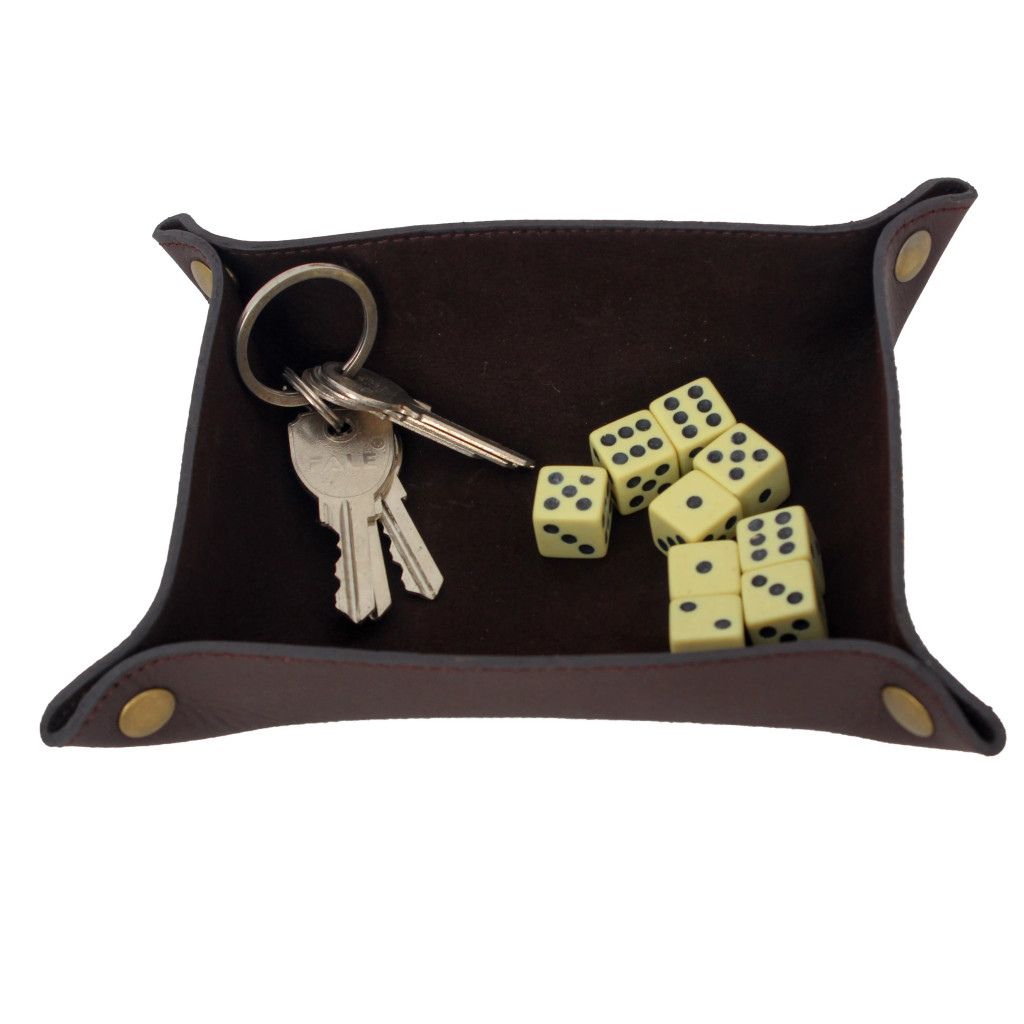 leather valet tray, black valet tray