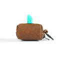 leather waste poop bag, leather waste bag, brown waste dog poop bag, Leather Pet Waste Bags