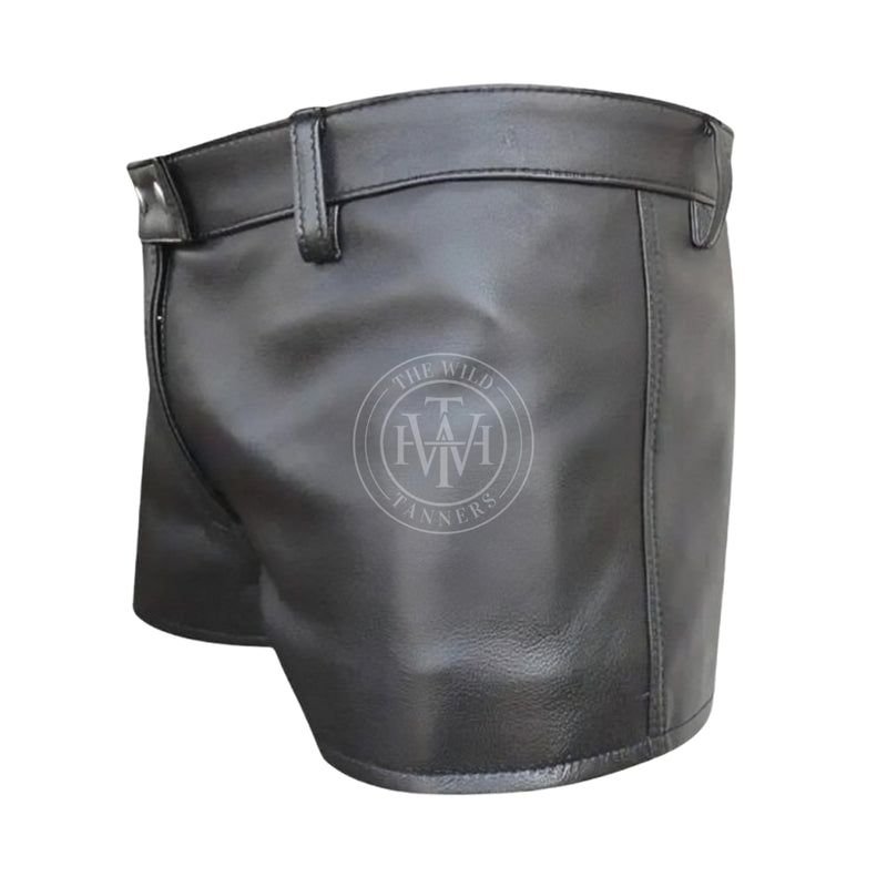leather shorts, leather shorts bondage, leather shorts bdsm, leather gay shorts, gay leather shorts, leather bondage shorts 