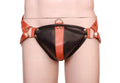 leather jockstrap, leather thong, leather underwear, BDSM Jockstrap, leather bondage jockstrap