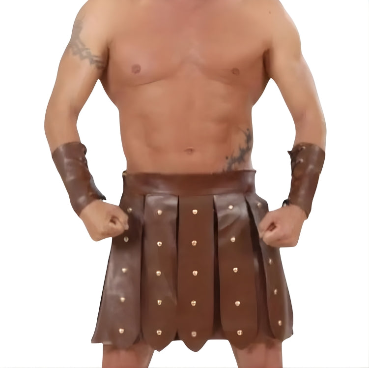 leather kilt, leather kilt for men, mens leather kilt, gay kilt, leather gladiator kilt