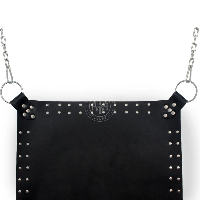 leather sex sling, adult sex sling, BDSM sling, leather sling