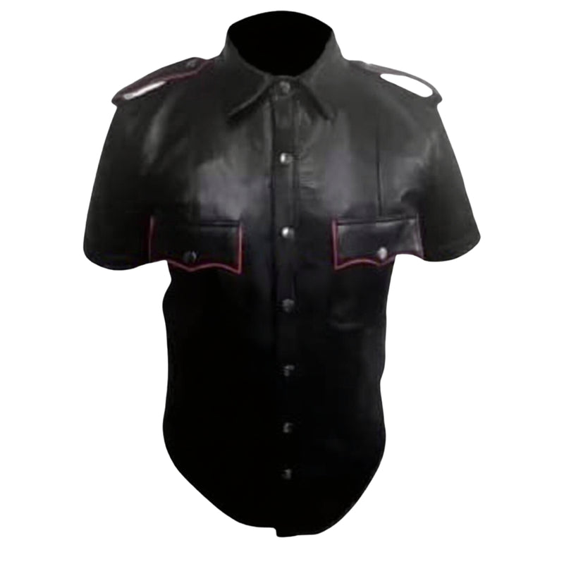 leather shirt, gay leather shirt, leather shirt  bdsm, bondage leather shirt