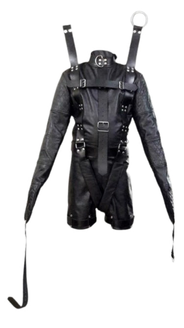 Leather Straitjacket Bondage, Leather Straight Jacket, straight jacket bdsm, leather straitjackets
