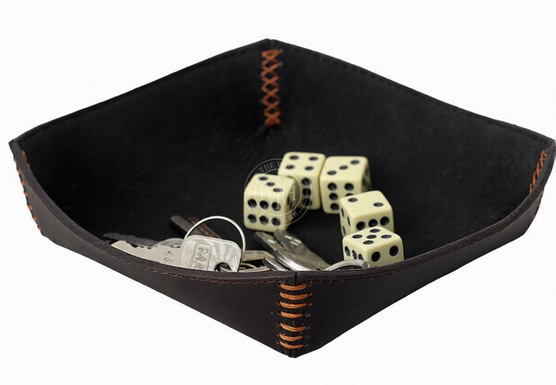 Genuine Leather Valet Tray for Everyday Essentials