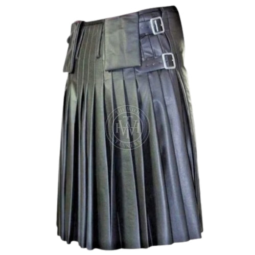 leather kilt, leather kilt for men, mens leather kilt, Gay Kilt, leather gladiator kilt