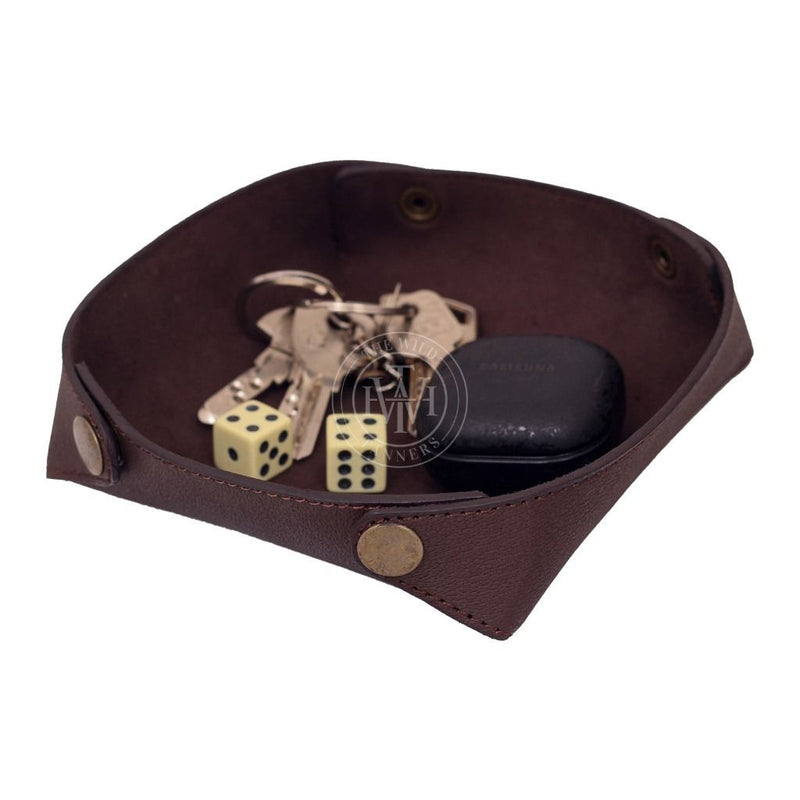 leather valet tray, valet tray for daily essentials, valet tray, leather tray