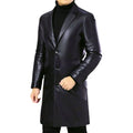 leather coat, leather long coat, leather trench coat, leather overcoat