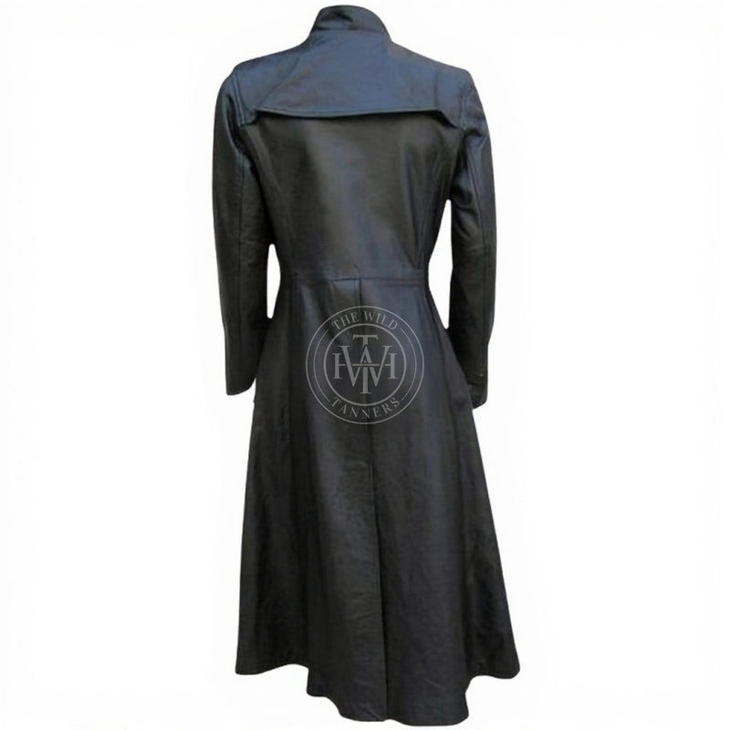 leather coat, leather long coat, leahter trench coat, leather leather overcoat, leather jacket