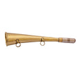 brass bosun whistle, 24cm boatswain pipe, antique nautical whistle, large naval bosun call, traditional marine signal whistle, vintage brass and steel pipe, maritime whistle for ships, collector's naval whistle, 24 cm brass boatswain tool, brass steel bosun whistle large size