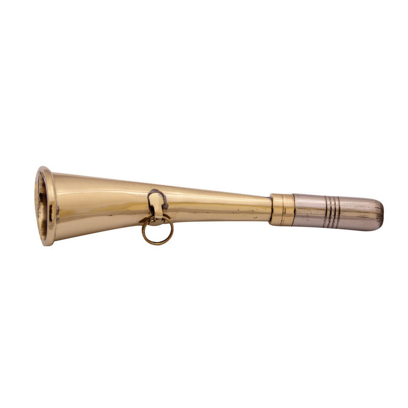 brass bosun whistle, 16cm boatswain pipe, antique nautical whistle, traditional naval bosun call, marine signal whistle, vintage brass and steel whistle, maritime collector's whistle, ship boatswain tool, naval whistle 16 cm, brass steel pipe with key ring