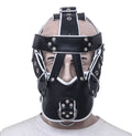 bondage muzzle gag, leather muzzle mask, BDSM restraint gag, adjustable leather muzzle, fetish bondage gear