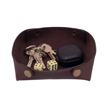 Leather Valet Tray for Practical and Elegant Storage