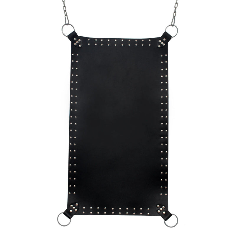 leather sex sling, adult sex sling, BDSM sling, leather sling