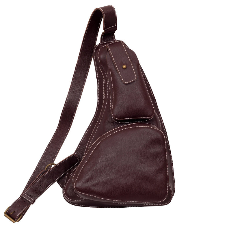 Leather Sling Bag, Sling Bag for men, Mens Leather sling bag, leather crossbody bag