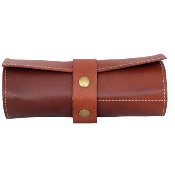 Stylish Leather Watch Roll