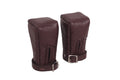 brown padded mittens, leather bondage gloves, BDSM mittens