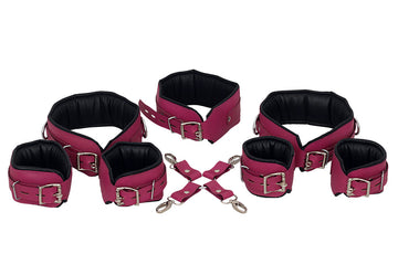7 Pcs Leather Bondage Wrist Cuffs