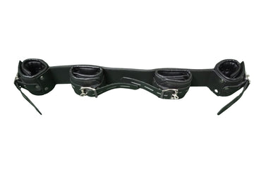 Leather Bondage Restraints Wrist to Ankle Cuffs Set