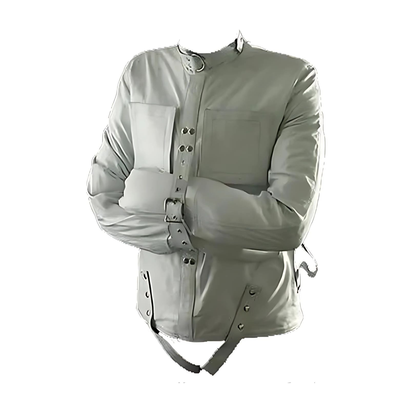 Genuine Leather Straitjacket with Arm Binder Restraint