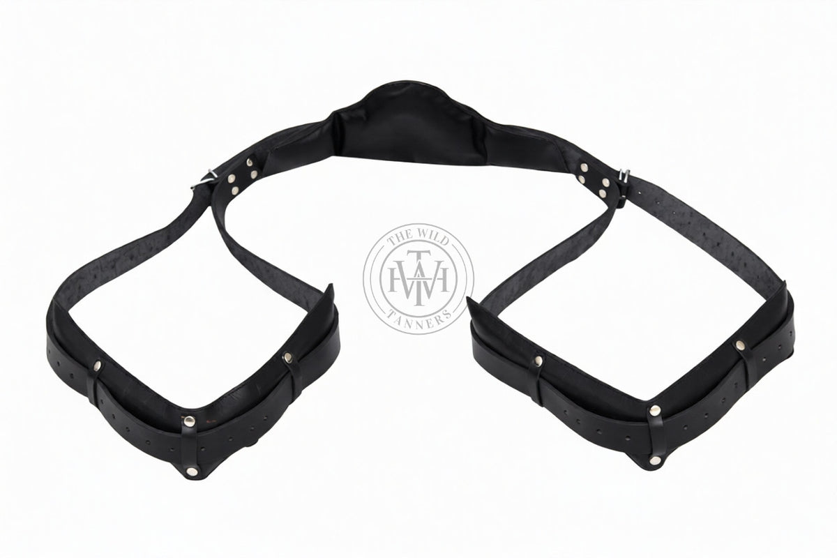 Gay Leather Bondage Sex Swing, view 2