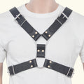 Mens Leather Bulldog Harness -front image