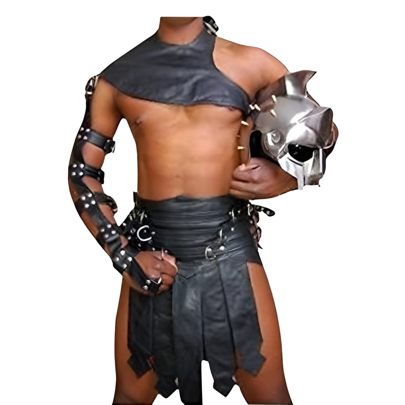 leather kilt, leather kilt for men, mens leather kilt, gay kilt, leather gladiator kilt