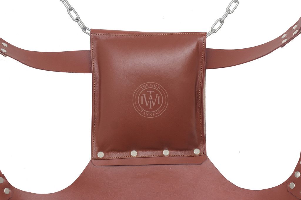 Brown Leather Sling With Leg Loops, view 3