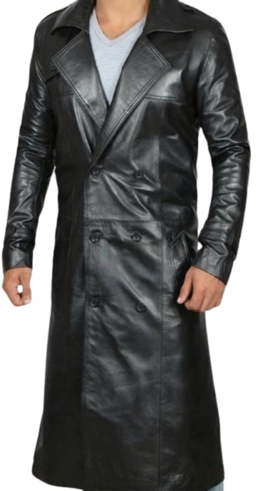 leather coat, leather blazer, leather long coat, leather trench coat, leather long coat, leather overcoat, genuine leather coat, cowhide leather coat