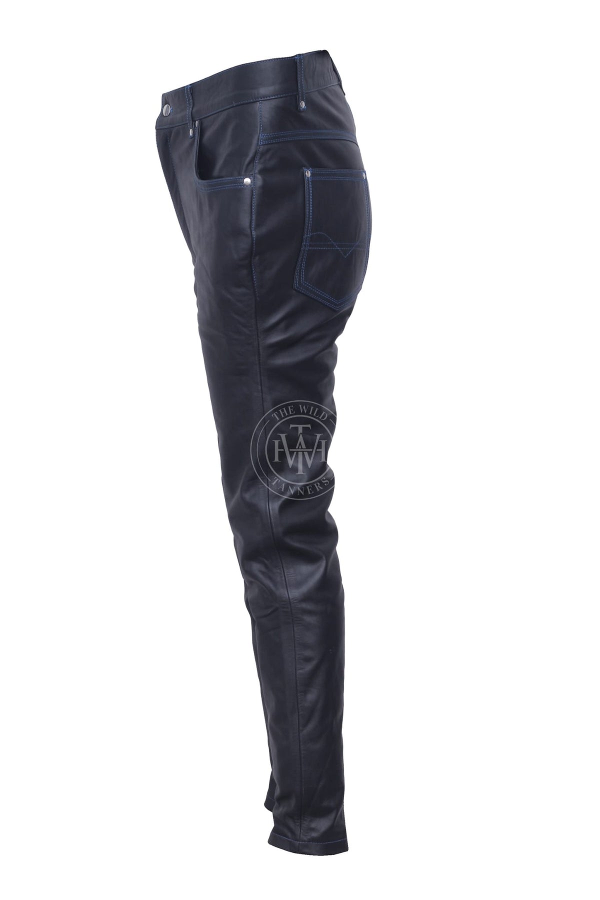 Jeans Style Leather Pants, view 2