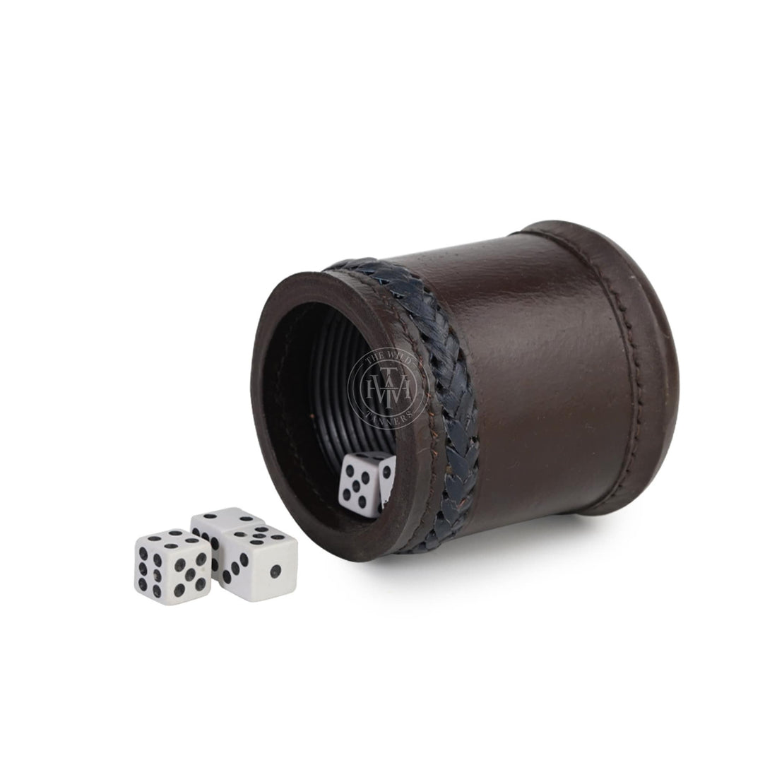 Antique Leather Dice Cup