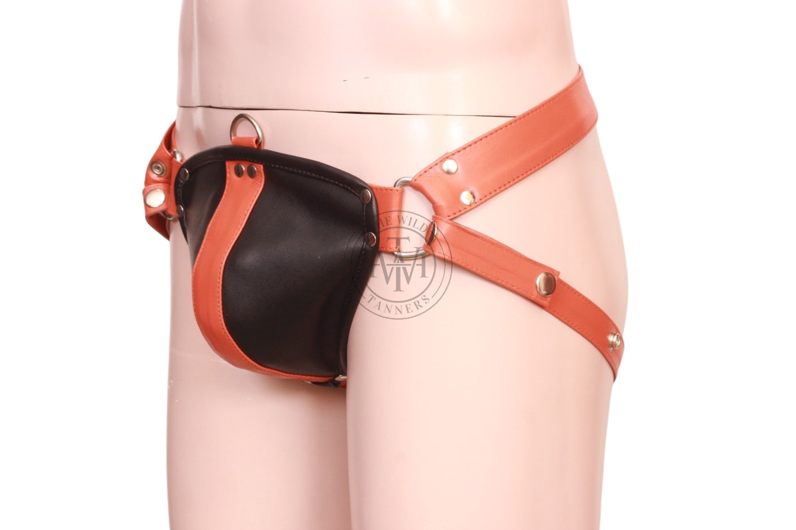 Premium Leather Jock Strap, jock strap with harness, bdsm body harness