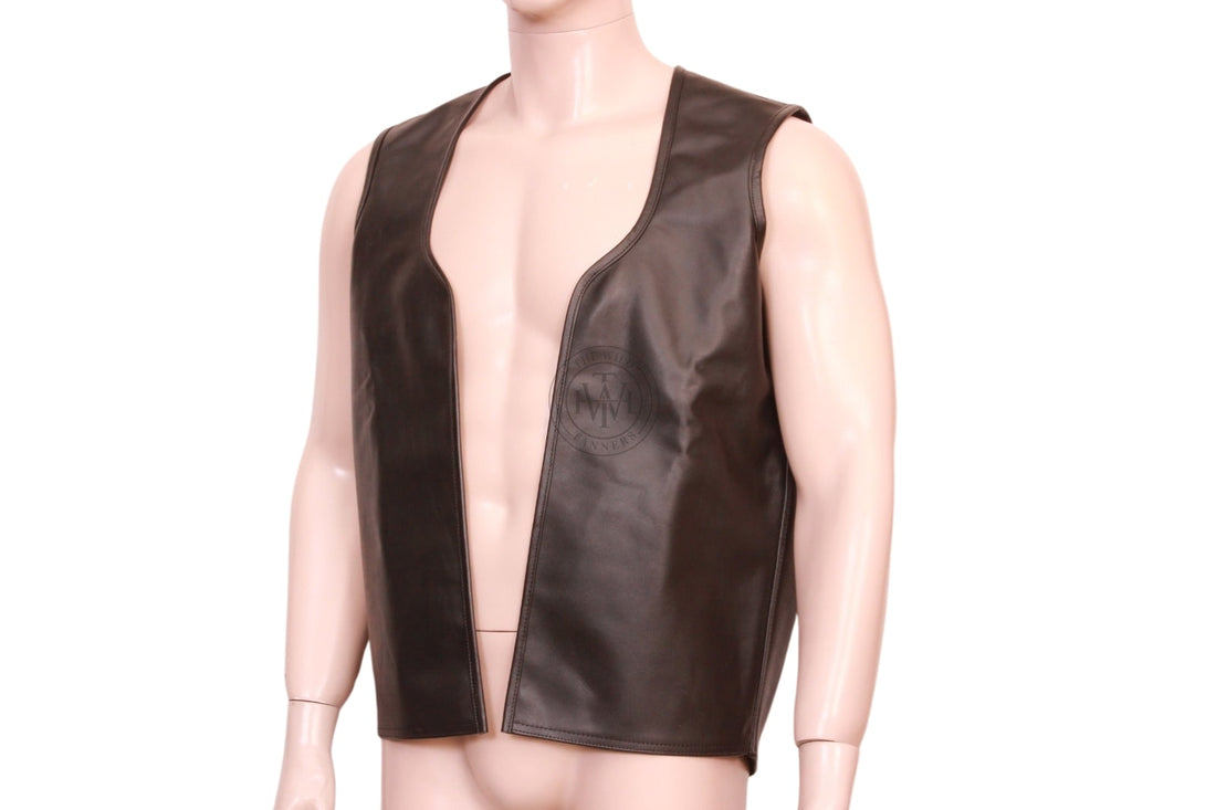 Classic Leather Stylish Men's Vest