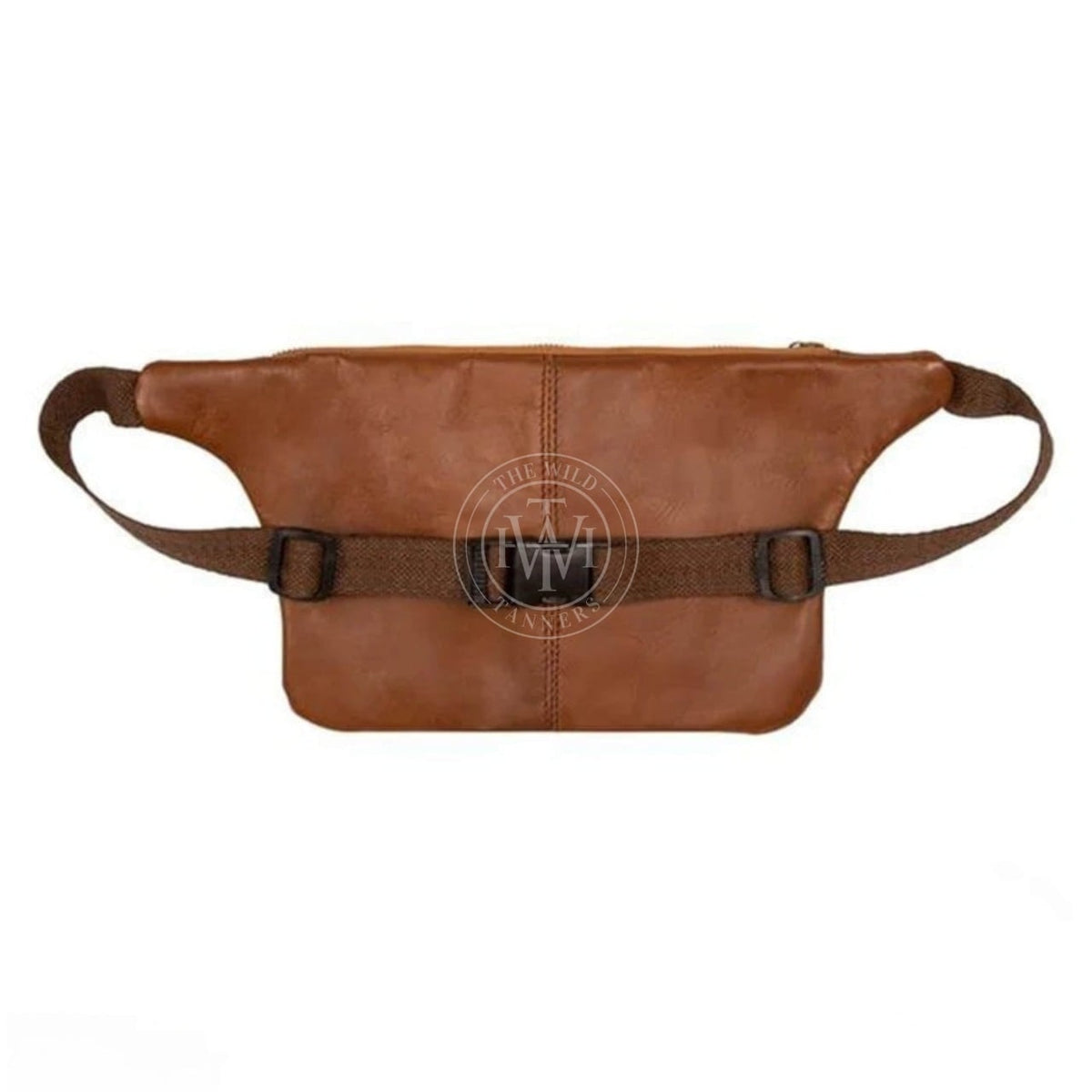 Brown leather hairdresser tool belt, view 3