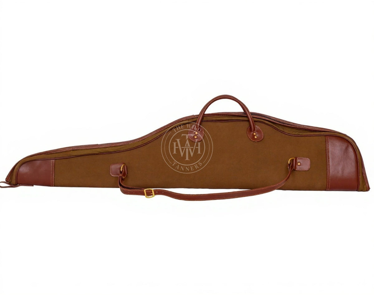 Handcrafted Canvas Leather Rifle Case, view 3