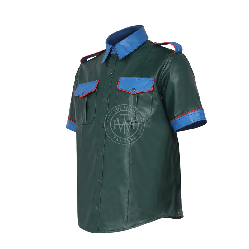 leather shirt, gay leather shirt, leather shirt  bdsm, bondage leather shirt