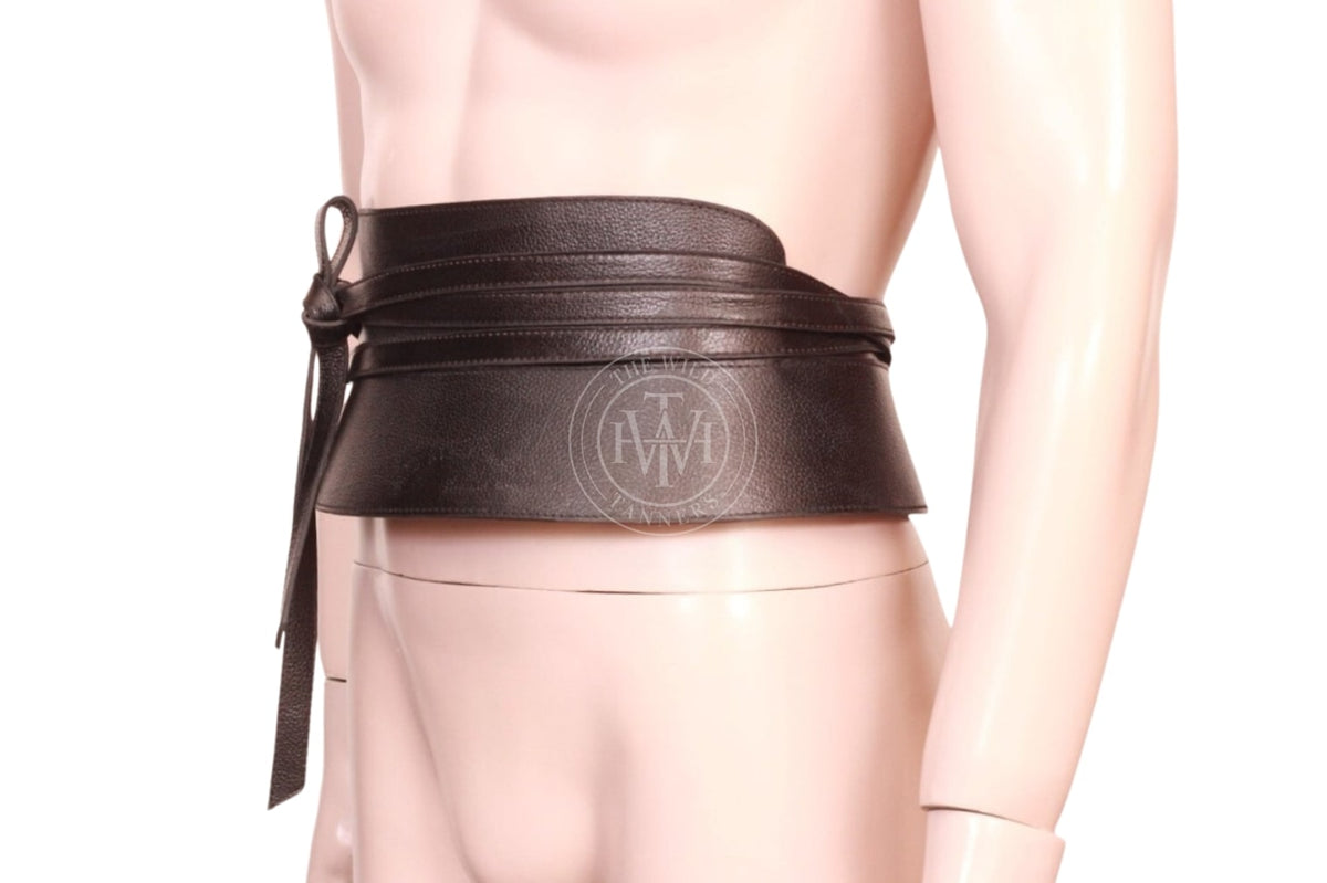 Exclusive Leather Obi Belt, view 2