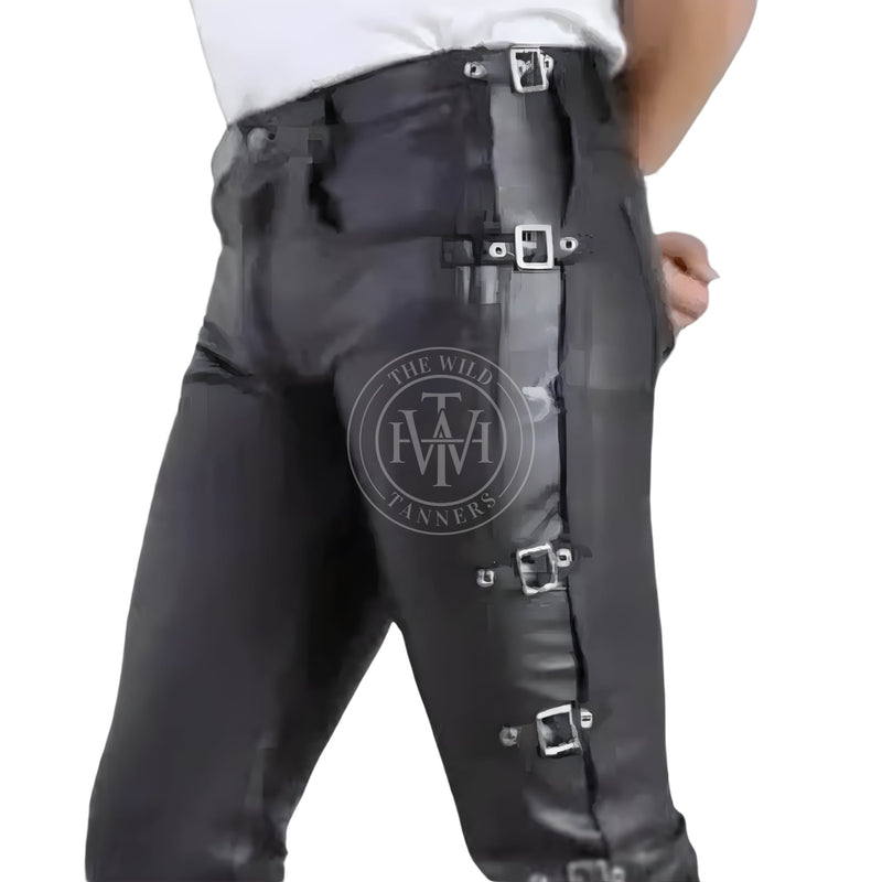 leather pants, leather BDSM Pants, Leather Bondage Pants, Gay Leather Pants, Leather pants mens
