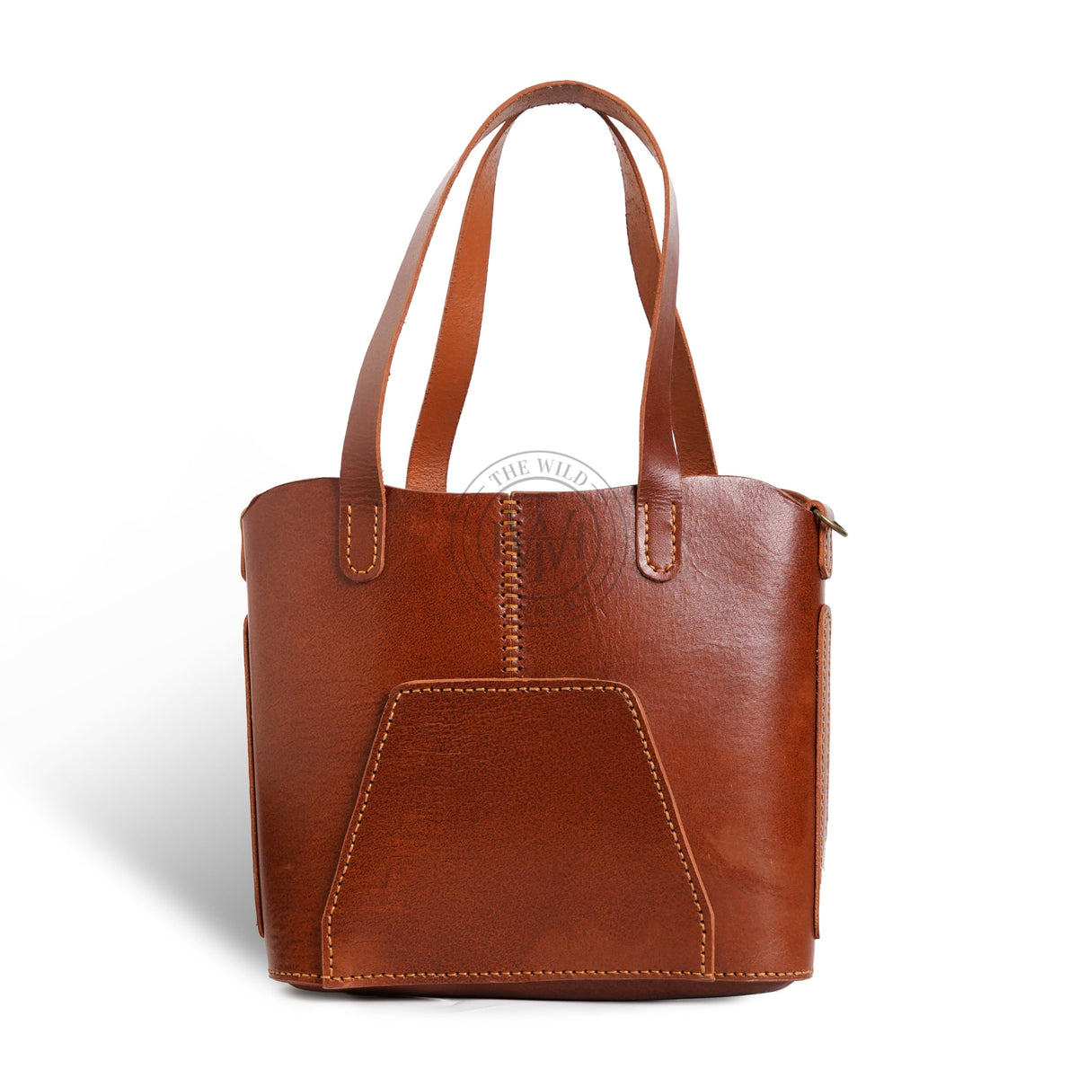 Brown Leather Tote Bag, view 2