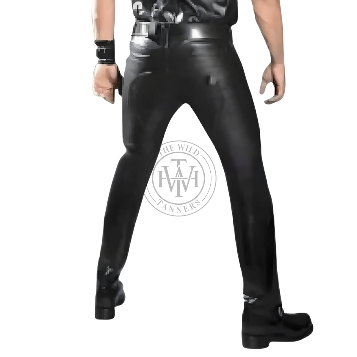 Black Leather Pants, view 2