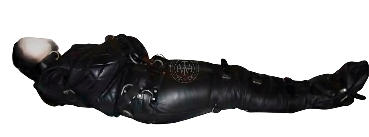 BDSM Leather Sleep Sack for Ultimate Restriction, view 2