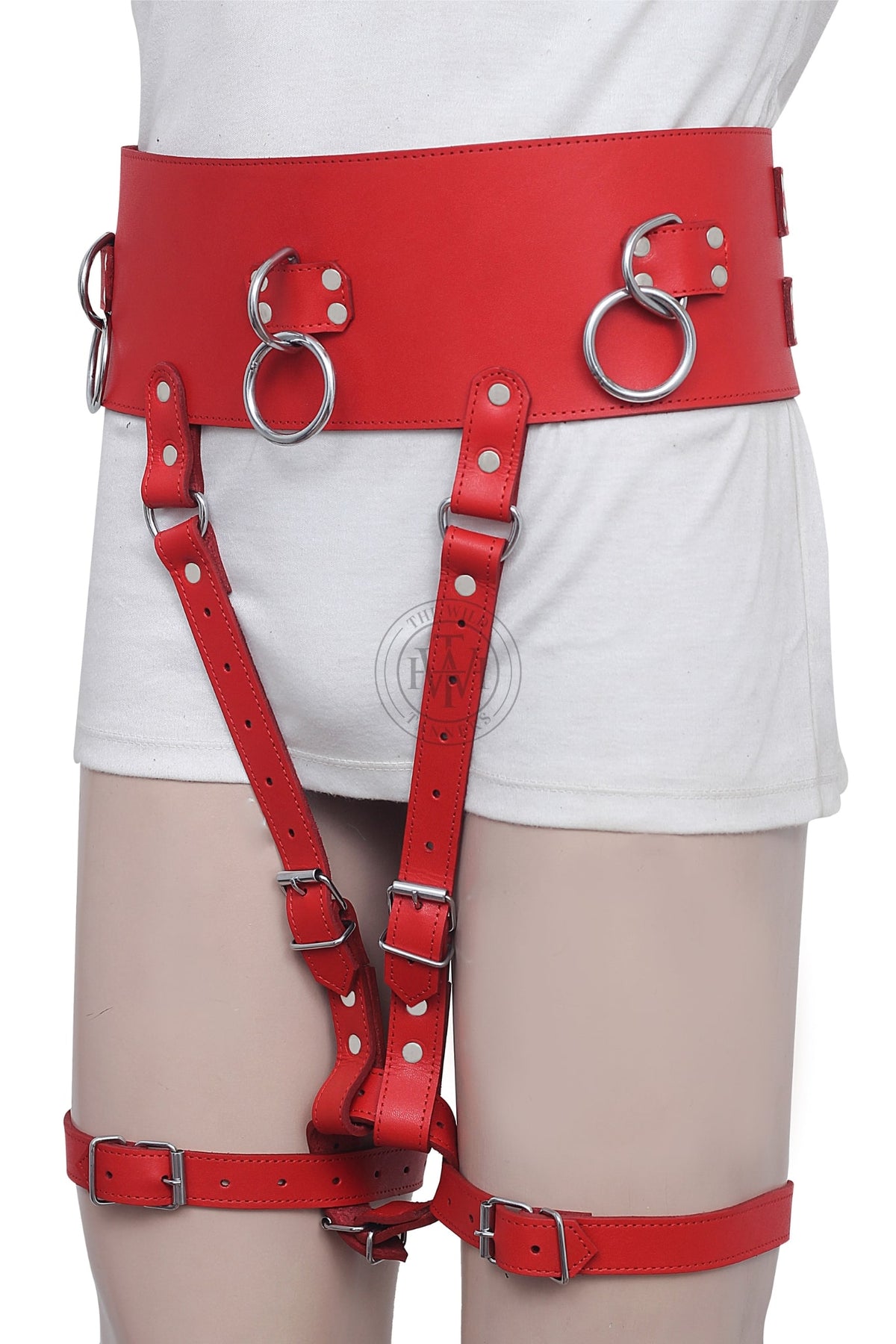 Forceful Leather Orgasm Belt for Adults, view 2