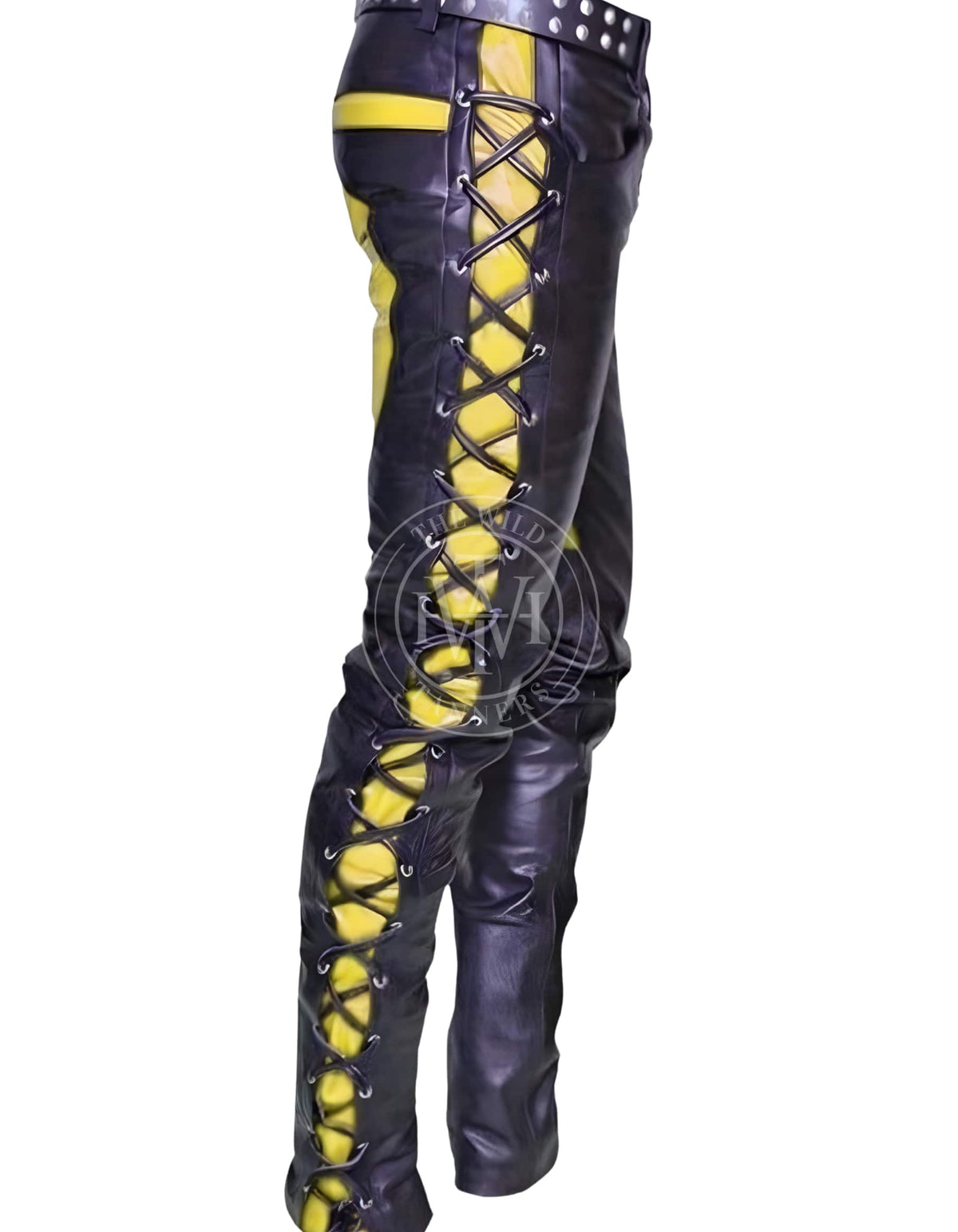 Genuine Leather Gay Laces Pants, view 6